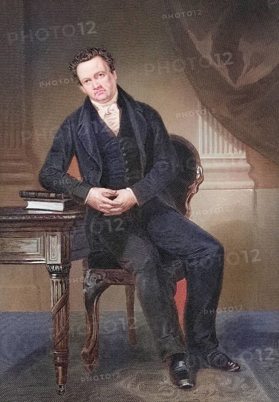 DeWitt Clinton (born 2 March 1769 in Little Britain, Orange County, New York Province, died 11 February 1828 in Albany, New York) was an American politician. He was mayor of New York City, after a painting by Alonzo Chappel (1828-1878), Historical, digitally restored reproduction from a 19th century original