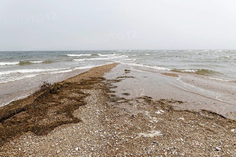 Stormy weather, waves in the Gulf of Saint Lawrence, Gaspesie, Province of Quebec, Canada, North America