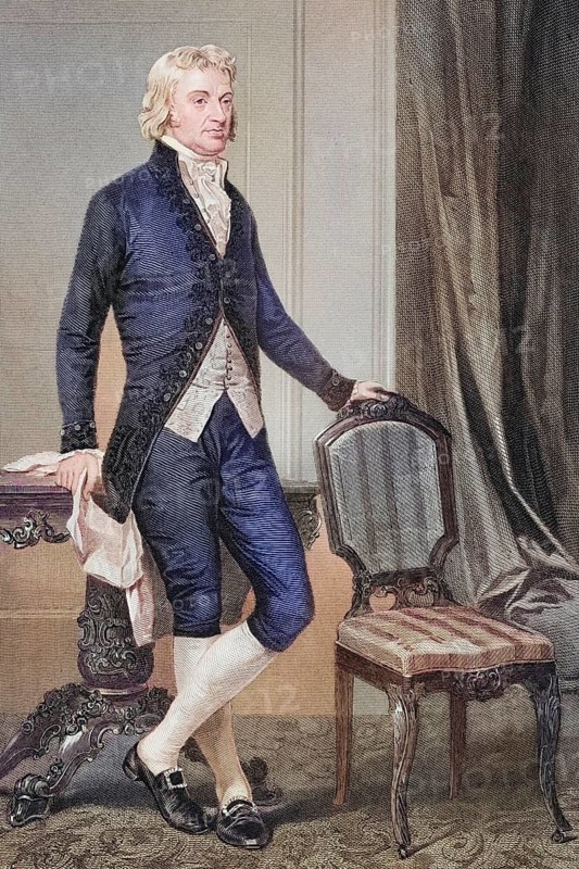 Robert Robert Livingston (born 27 November 1746 in New York City, Province of New York, died 26 February 1813 in Clermont, New York) was an American politician and one of the founding fathers of the United States, after a painting by Alonzo Chappel (1828-1878), Historical, digitally restored reproduction from a 19th century original