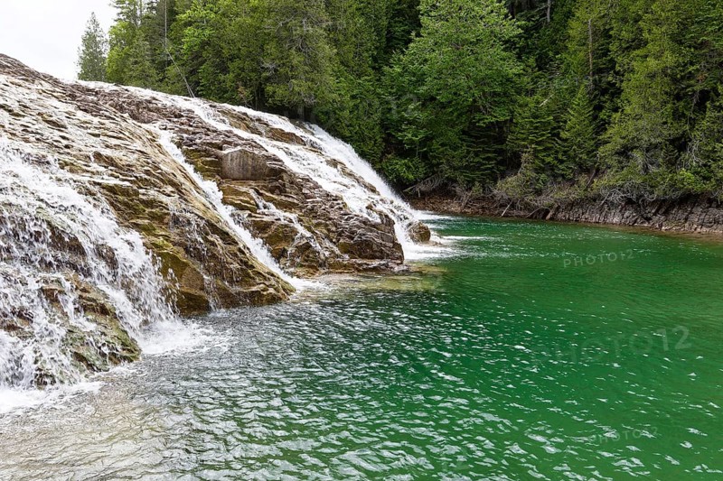 Emerald Falls, Portage River, Gaspesie, Province of Quebec, Canada, North America