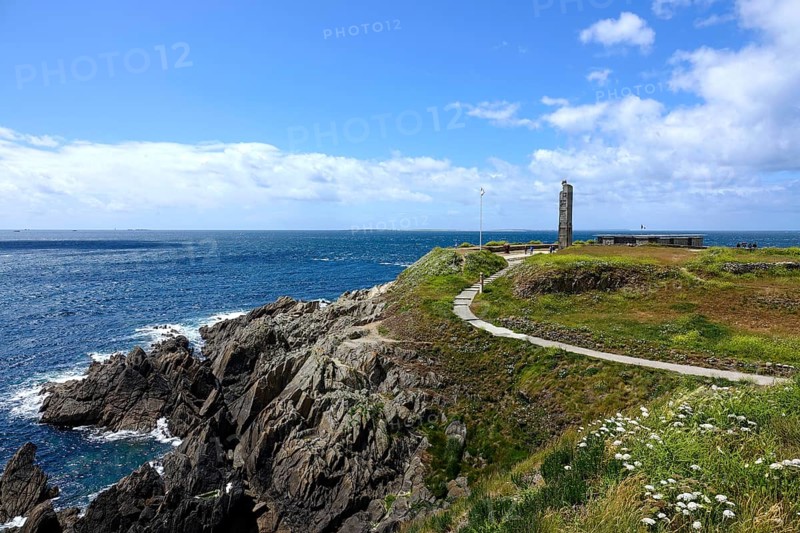 Former fort and memorial to the fallen of the 1st World War on the Pointe Saint-Mathieu, Plougonvelin, Finistere department, Brittany region, France, Europe