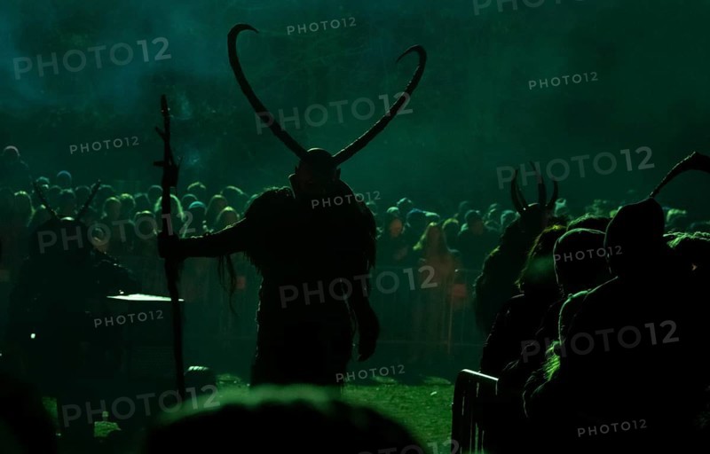 Devils, Perchten, Trebesing devils, fire, torches, Trebesing, Carinthia