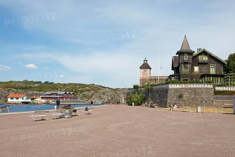 Archipelago island Marstrandsoe, in the background the archipelago island Kooen, Marstrand, Vaestra Goetalands laen, Sweden, Europe