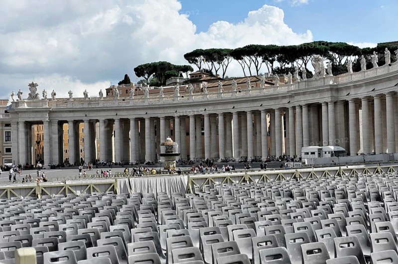 Detail, St Peter's Basilica, St Peter's Square, Vatican City, Vatican, Rome, Lazio, Italy, Europe