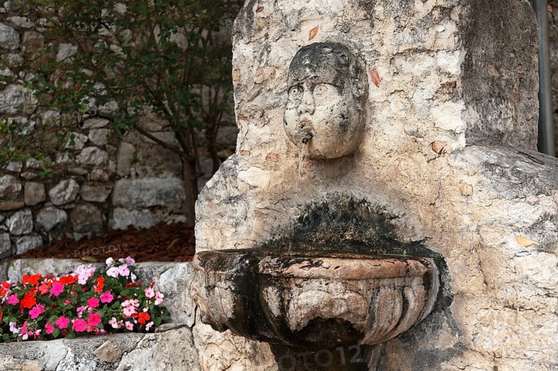 Fountain in Eze, Cote d'Azur, Provence, France, Europe