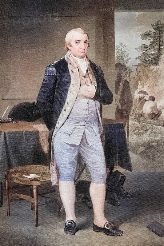 Charles Cotesworth Pinckney (born 5 February 1746 in Charleston, Province of South Carolina, died there on 16 August 1825) was an American politician, after a painting by Alonzo Chappel (1828-1878), Historical, digitally restored reproduction from a 19th century original