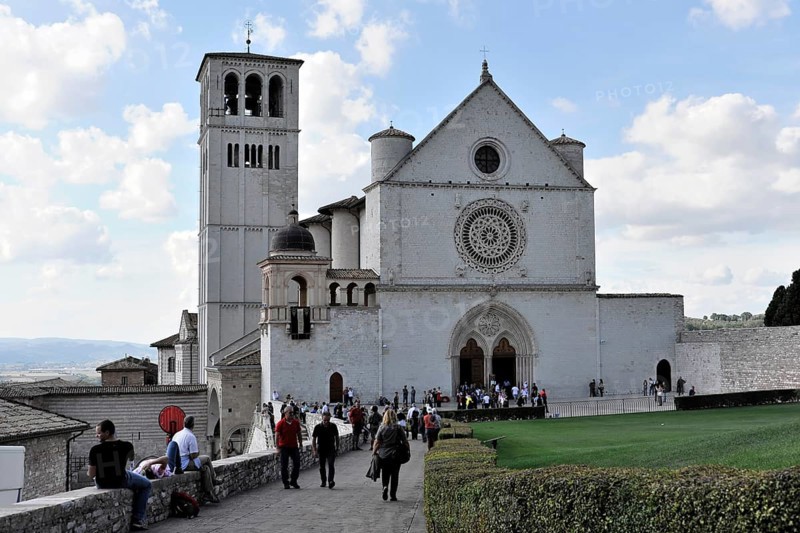 Basilica of San Francesco, Unesco World Heritage Site, Assisi, Umbria, Italy, Europe
