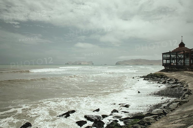 View of the Maelcon de La Punta, La Punta, Callao, Peru, South America