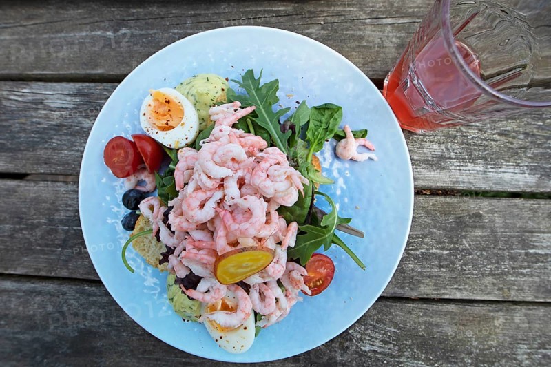 Raeksmoergas, Swedish crab bread, Gothenburg, province of Vaestra Goetalands laen, Sweden, meal, food, plate, served, appetising, Europe