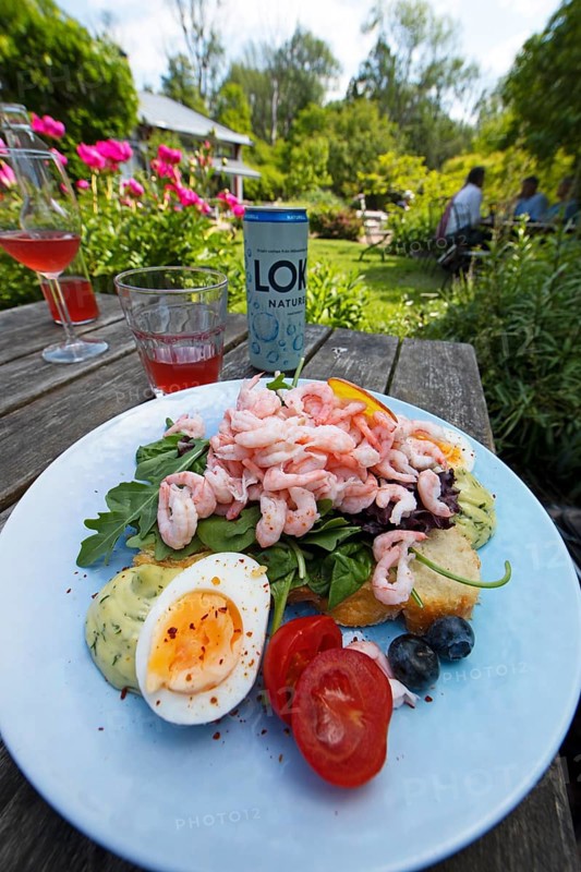 Raeksmoergas, Swedish crab bread, Gothenburg, province of Vaestra Goetalands laen, Sweden, meal, food, plate, served, appetising, Europe