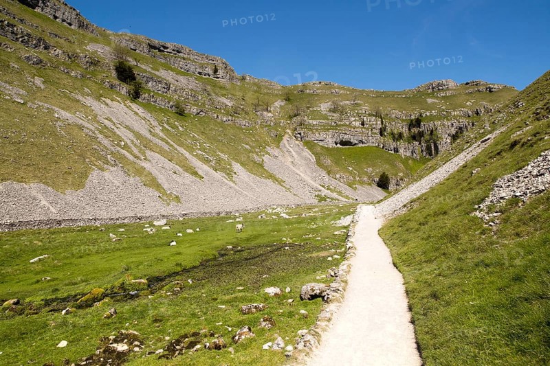 Gordale Scar carboniferous limestone gorge, Yorkshire Dales national park, England, UK