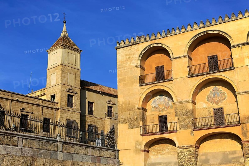 Historic buildings around the mezquita, Great Mosque, Cordoba, Spain, Europe