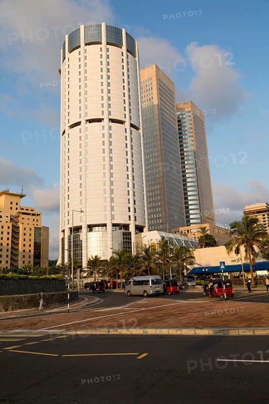 Modern architecture buildings central Colombo, Sri Lanka, Asia, BOC building and Twin Towers World Trade Centre, Asia