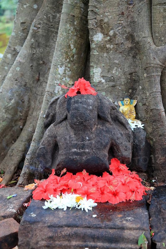 Ganesha Devale, UNESCO World Heritage Site, the ancient city of Polonnaruwa, Sri Lanka, Asia