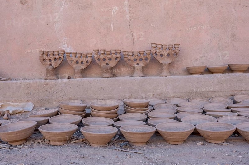 Handmade products in a pottery, Tamegroute, Morocco, Africa