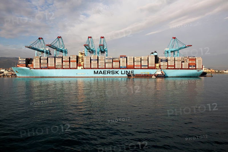 APM Terminals container ship port at Algeciras, Cadiz Province, Spain, Europe
