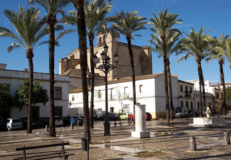 Historic church in Plaza del Mercado, Barrio de Santiago, Iglesia de San Mateo, Jerez de la Frontera, Spain, Europe