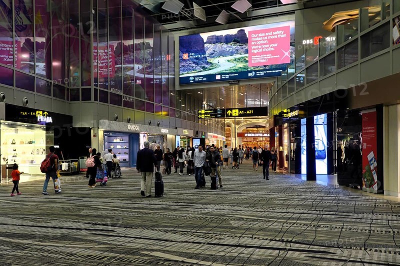 Interior view of Terminal 3, Duty Free Shops, Changi Airport Singapore, Singapore, Asia