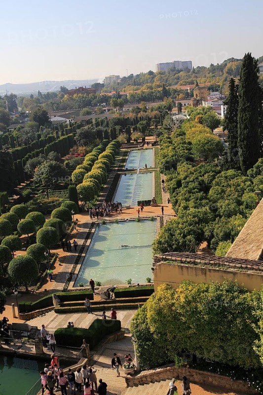 Gardens of the Alcazar de los Reyes Cristianos, Alcazar, Cordoba, Spain, Europe