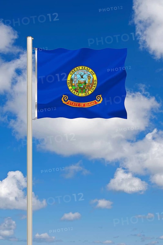 The flag of Idaho, USA, Studio, North America