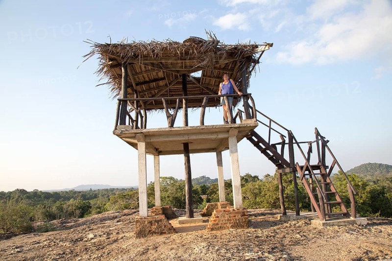 Landscape look-out point Hurulu Eco Park biosphere reserve, Habarana, Anuradhapura District, Sri Lanka, Asia