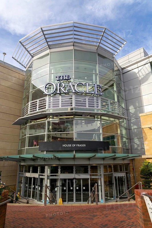 The Oracle shopping centre in town centre, Reading, Berkshire, England, UK