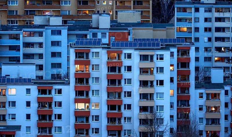 View of houses in Gropiusstadt. The rise in rents in German cities has increased again in the past year, Berlin, 16.01.2023