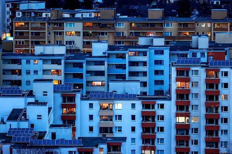 View of tower blocks and apartment blocks in the Neukoelln district of Berlin. The rise in rents in German cities has increased again in the past year, Berlin, 16.01.2023