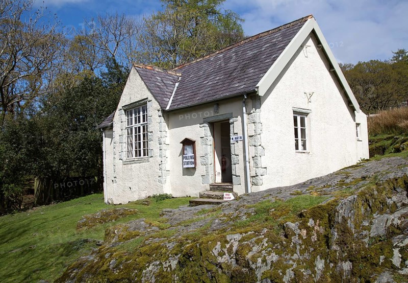 Former village school, Buttermere village, Cumbria, England, UK