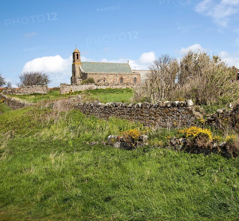 Parish Church of Saint Mary the Virgin, Holy Island, Lindisfarne, Northumberland, England, United Kingdom, Europe