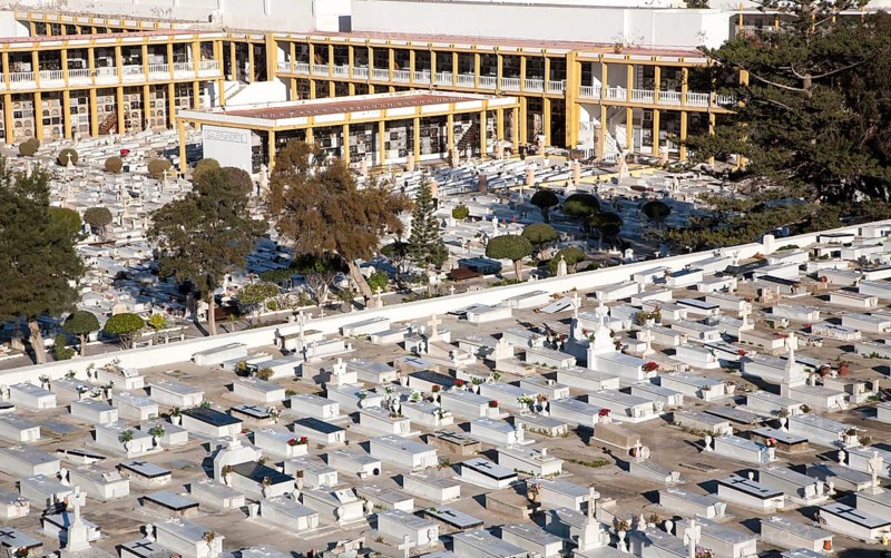 Cemetery in Melilla autonomous city state Spanish territory in north Africa, Spain, Europe