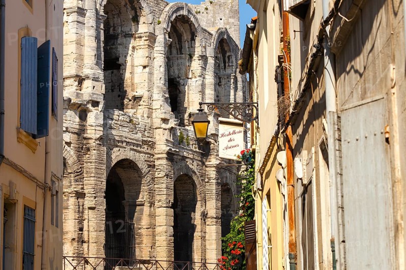 Roman amphitheatre, Arles, Bouches-du-Rhone, Provence, France, Europe