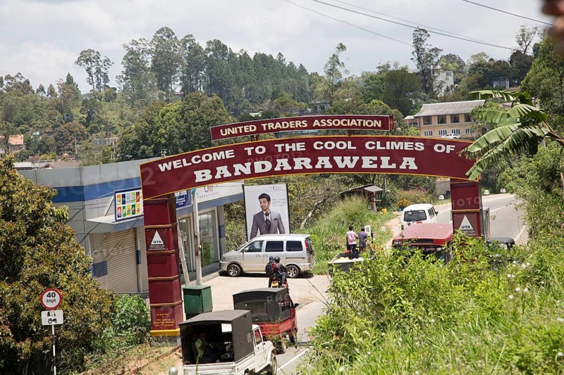 Welcome sign town of Bandarawella, Badulla District, Uva Province, Sri Lanka, Asia