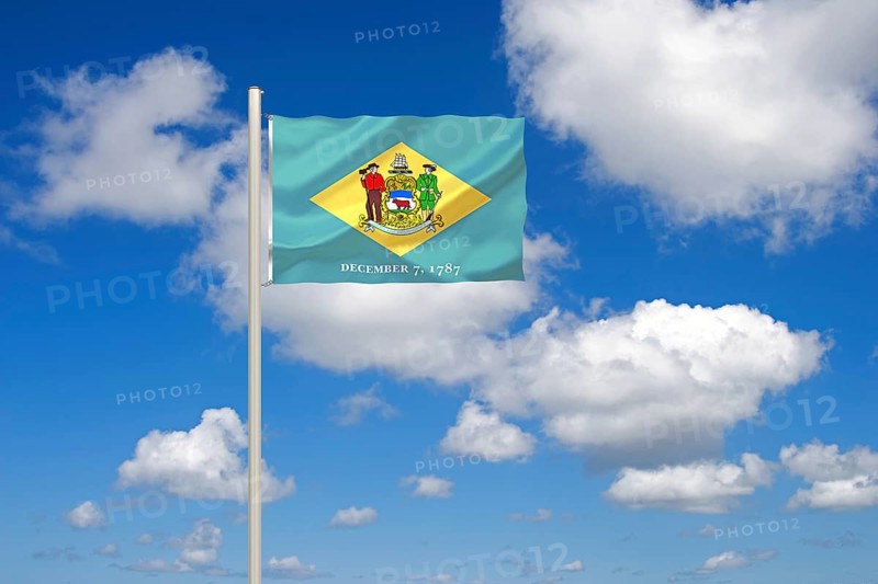 The flag of Delaware, USA, Studio, North America