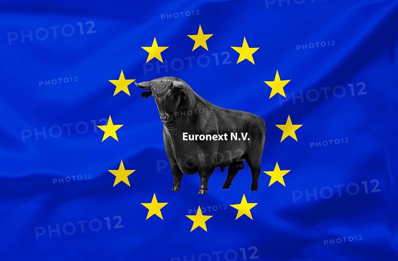 Stock market- bull market, rising prices, Euronext N. V., Studio
