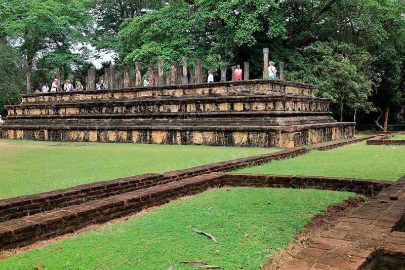 Council Chamber, Citadel, UNESCO World Heritage Site, the ancient city of Polonnaruwa, Sri Lanka, Asia