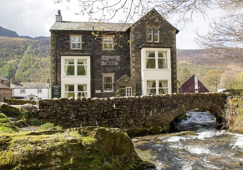 The Bridge hotel, Buttermere village, Cumbria, England, UK