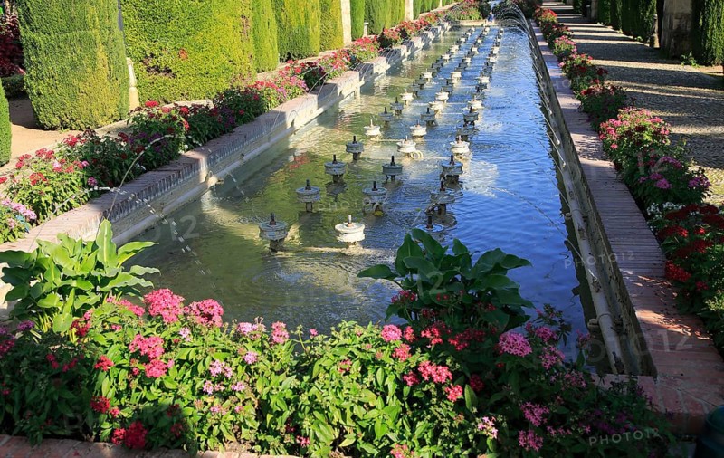 Gardens of the Alcazar de los Reyes Cristianos, Alcazar, Cordoba, Spain, Europe