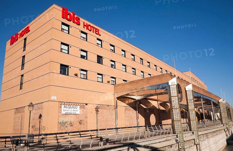 Modern Ibis hotel building in city centre Malaga, Spain Ibis Malaga Centro Ciudad