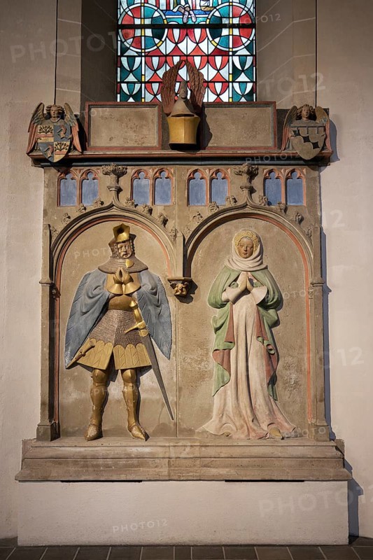 St Castor Basilica, Friedrich von Sachsenhausen Tomb, Coblenz, Rhineland Palatinate, Germany, Europe