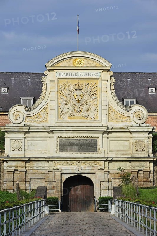 Entrance gate to the Vauban Citadel in Lille, France, Europe