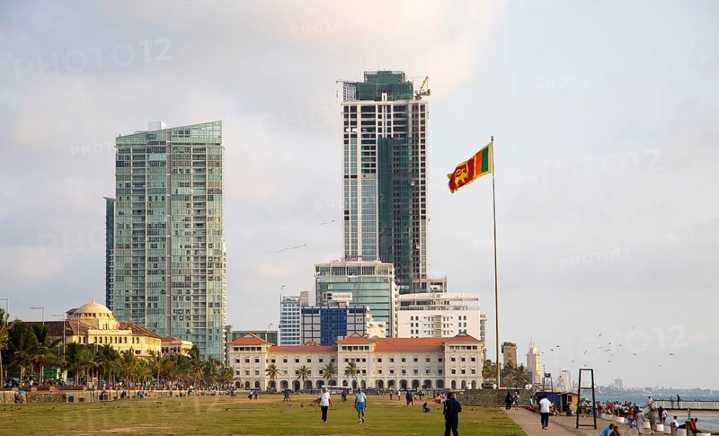 High rise buildings Galle Face Green, Colombo, Sri Lanka, Asia