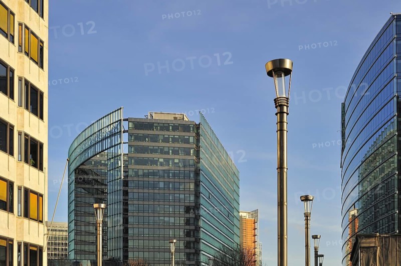 The Charlemagne building, a high-rise in the European Quarter of Brussels, which houses the Directorate-General for Trade and the Directorate General for Enlargement of the European Commission, Belgium, Europe