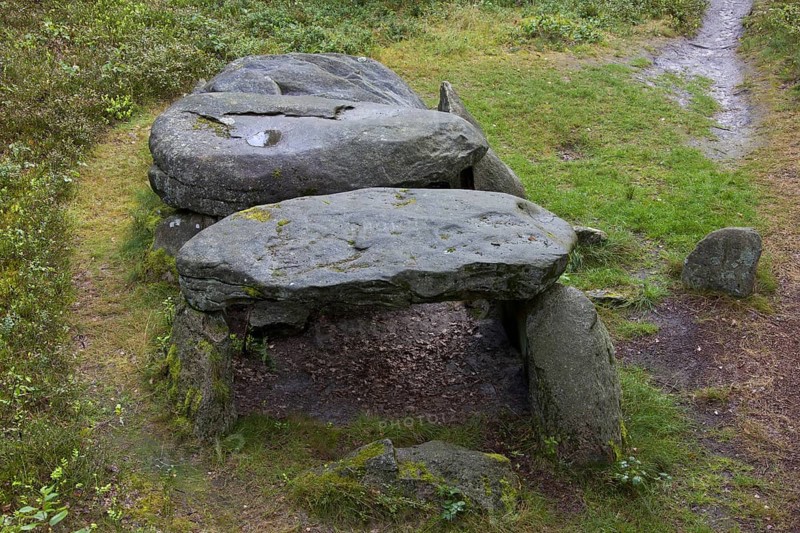 Seven Stone Houses, Sieben Steinhaeuser, dolmens from the neolithic funnelbeaker period at Bergen, Lueneburg Heath, Lunenburg Heathland, Lower Saxony, Germany, Europe