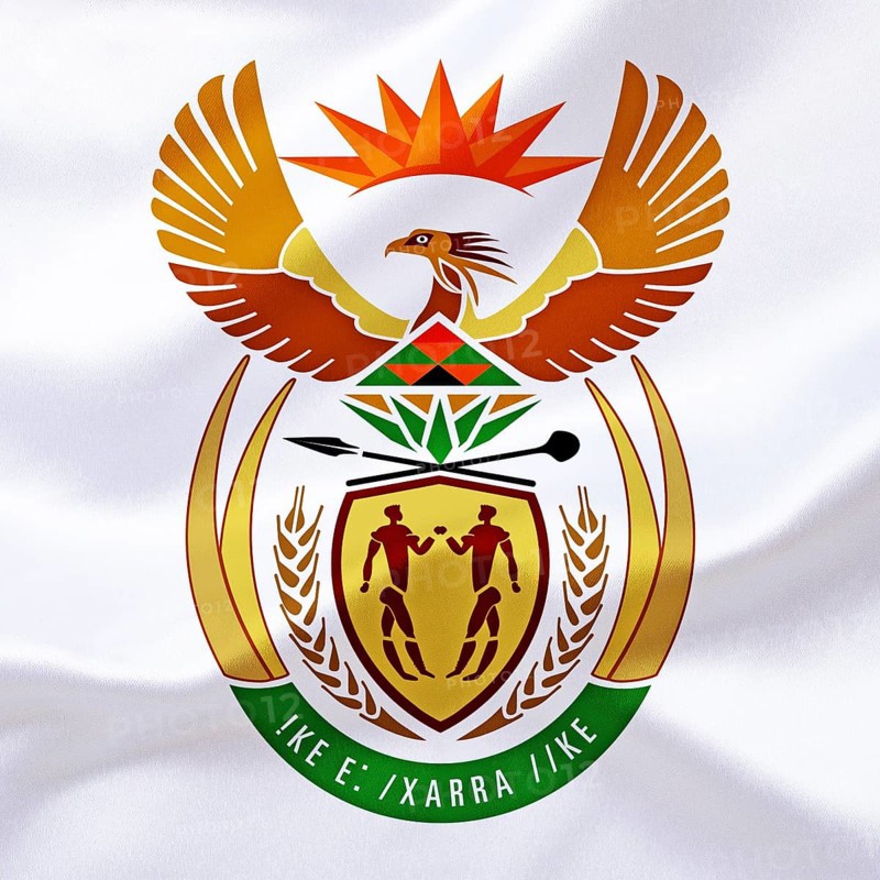Africa, African Union, the coat of arms of South Africa, Studio