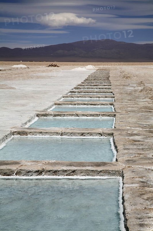 Salt extraction on the Salar Grande in the Jujuy province of Argentina