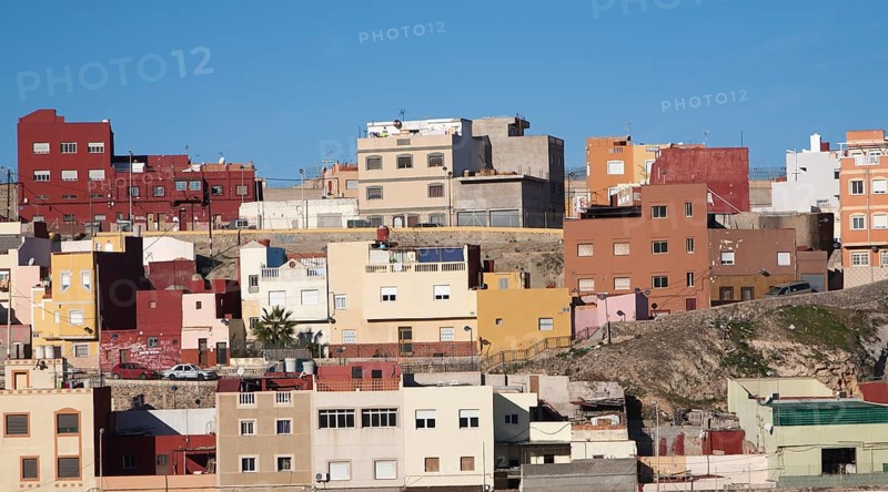 Housing in Melilla autonomous city state Spanish territory in north Africa, Spain, Europe
