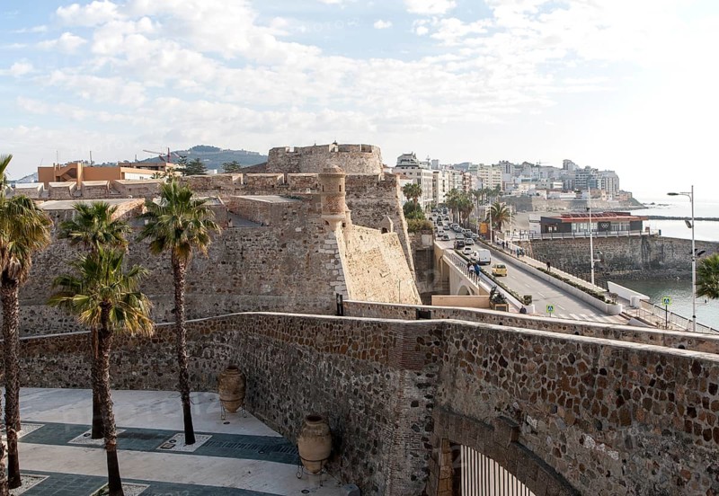 Muralla Real historic fortress Ceuta, Spanish territory in north Africa, Spain, Europe