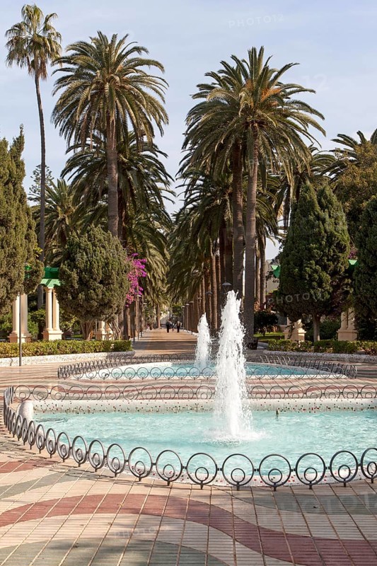 Herandez Park in Melilla autonomous city state Spanish territory in north Africa, Spain, Europe