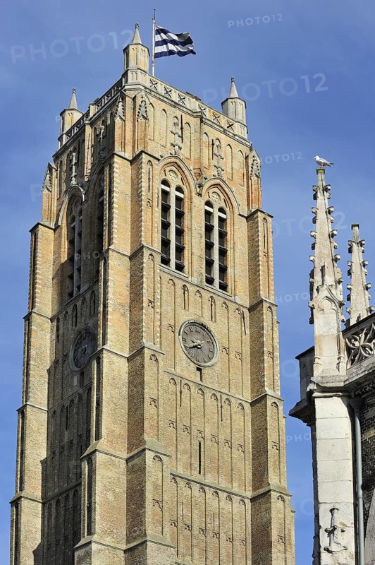 The belfry at Dunkirk, Dunkerque, Nord-Pas-de-Calais, France, Europe
